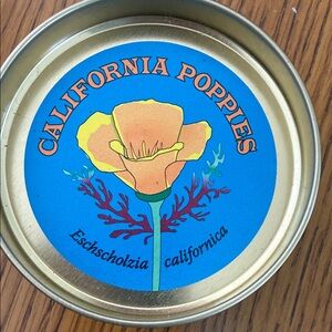 California Poppy Seed Tin